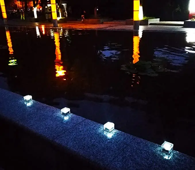 
1 LED Waterproof Garden Paver Solar Ice Cube Brick Buried Light Lamp Paver for Garden Courtyard Pathway Patio Outdoor Decoration 