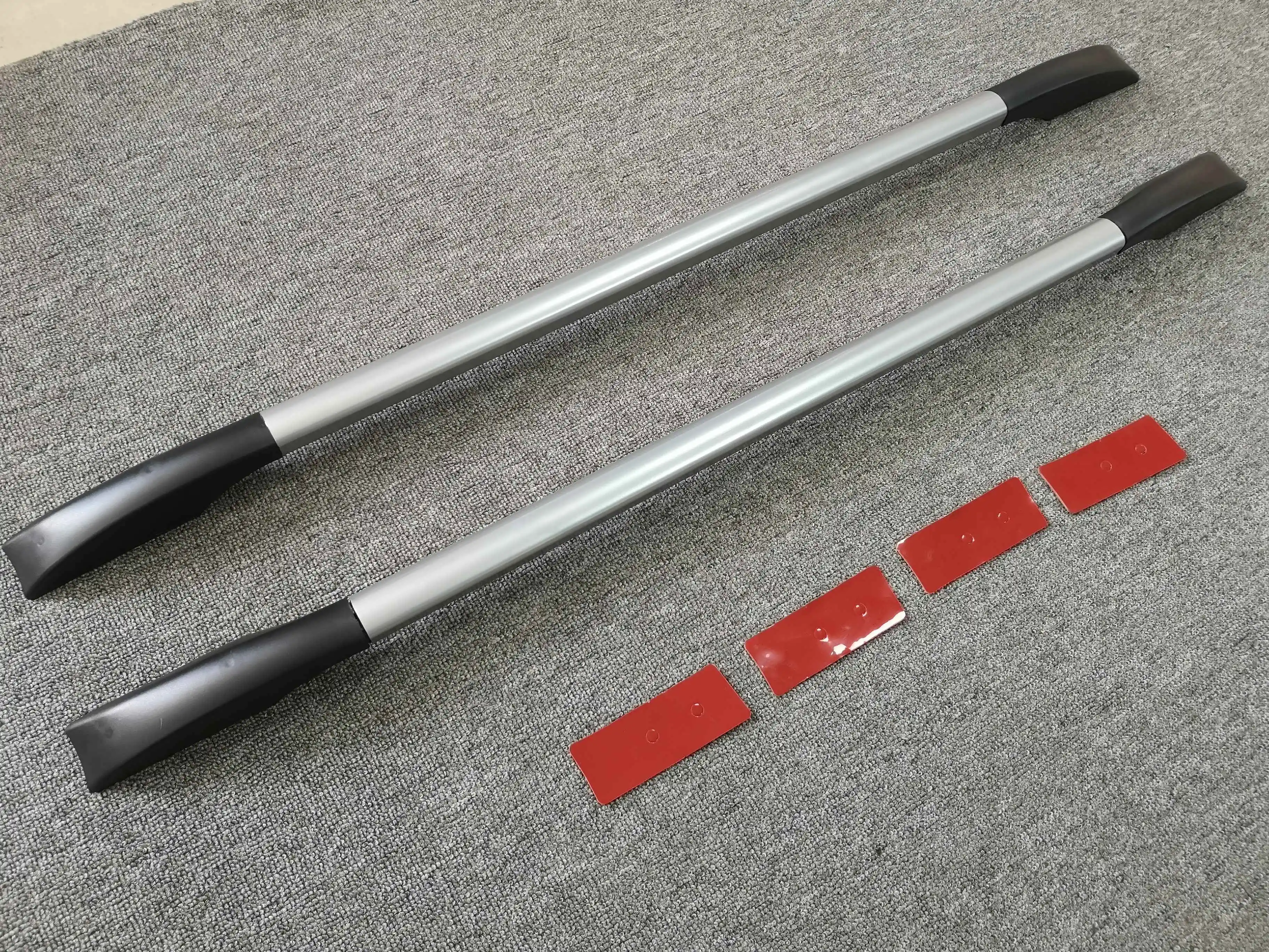 YH-C-144 High quality aluminum alloy+ABS universal roof rails roof rack luggage rack side rails paste sticker