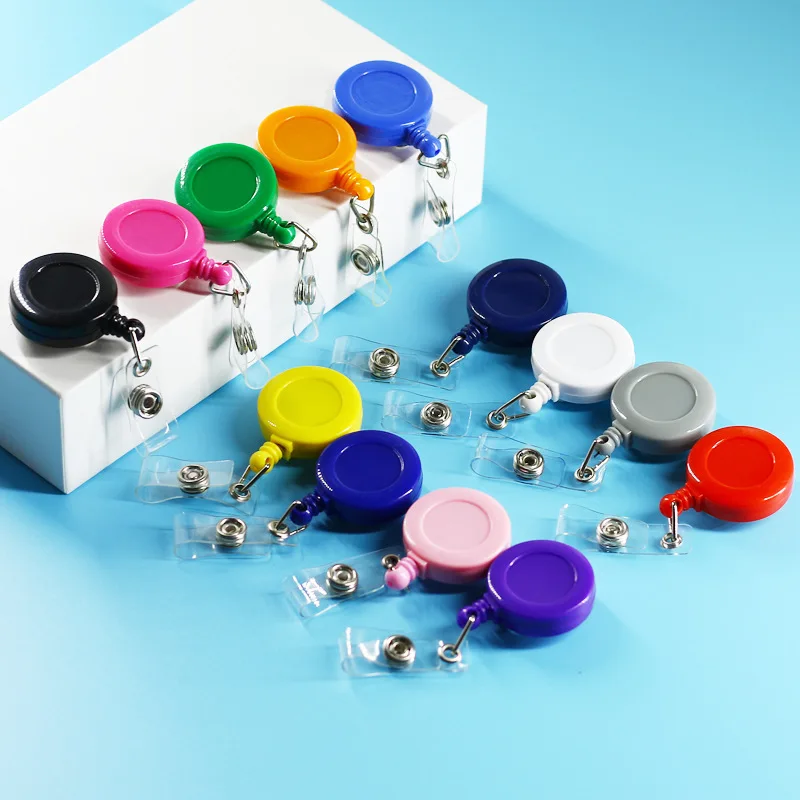 Nurse Doctor Accessories Custom Plastic id Card Name Badge Holders Reel Port Badge Retractable Badge