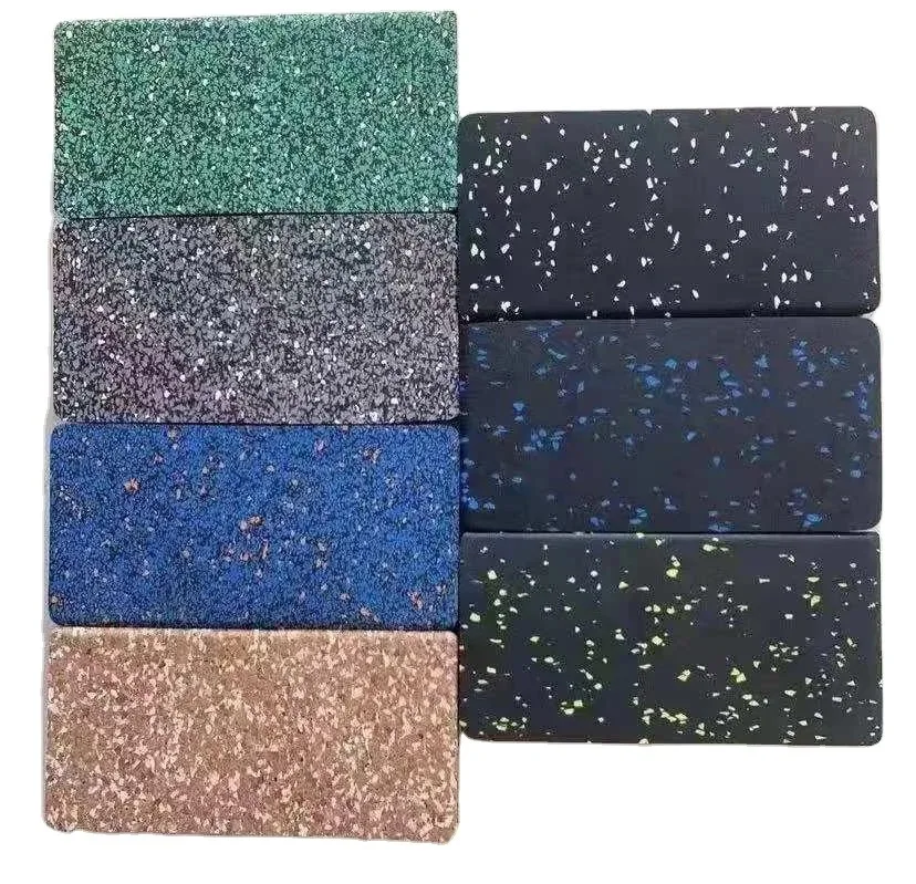 Free sample gym silicone flooring matting 6mm rubber  floor tile gym equipment black rubber mat