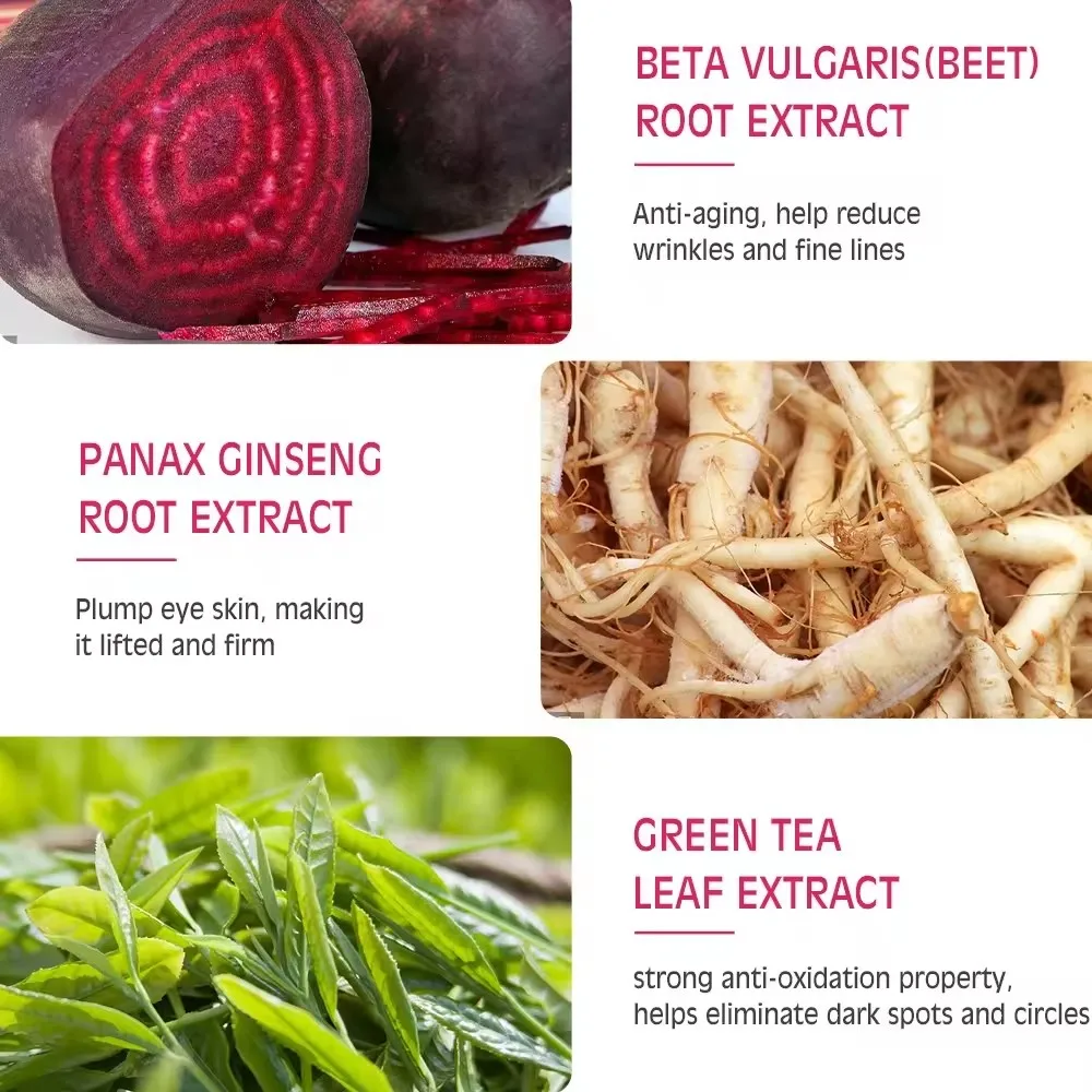 Private Label eye skin moisturizing whitening dark circles anti wrinkle beet retinol eye cream