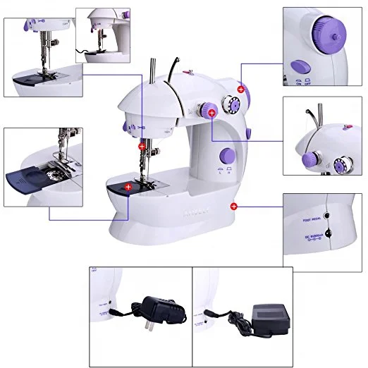 Portable mini household semi-automatic sewing machine sew easy stitch sewing machine