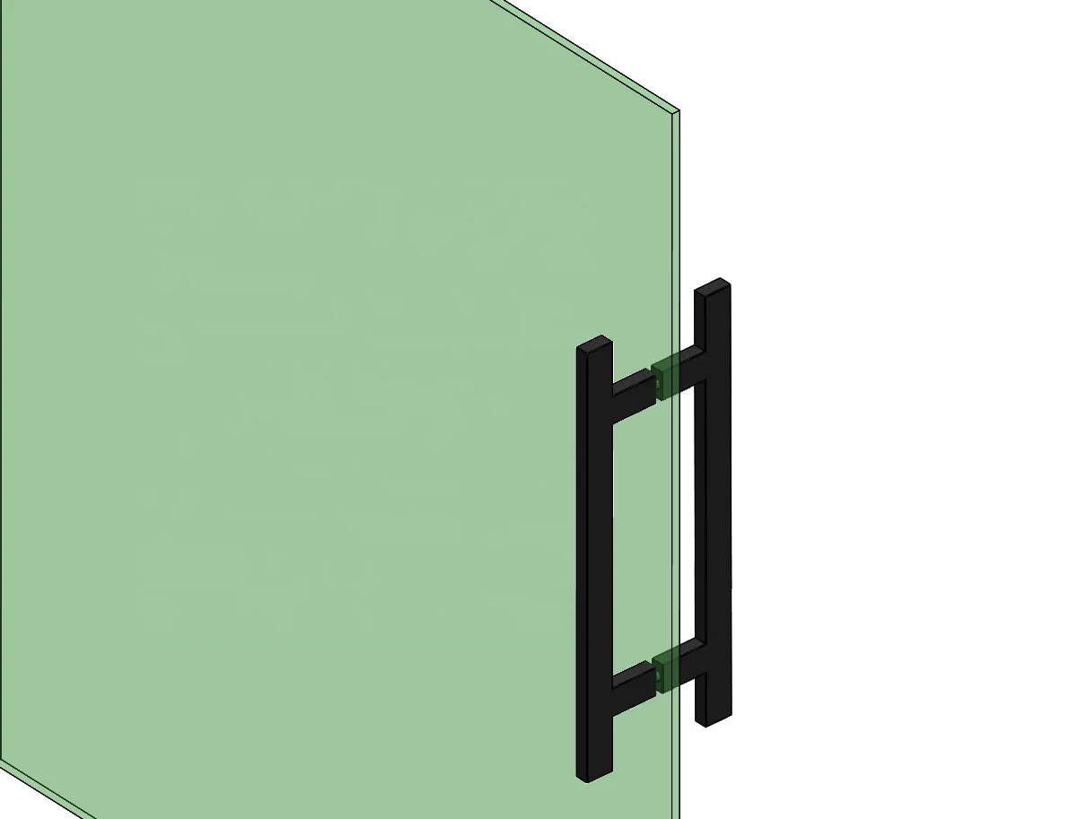 
Entrance Glass door square Matte Black Pull Handles 