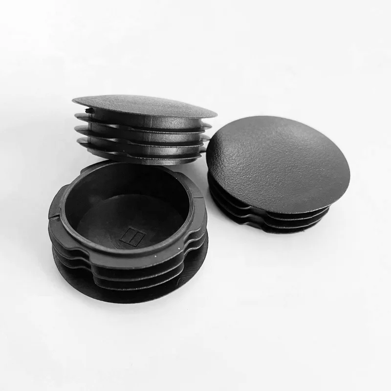 High Quality 38mm Plastic Insert for Stainless Steel Tube /32mm Furniture PE Plastic end cap 10mm 60mm Curved Round PE Pipe plug