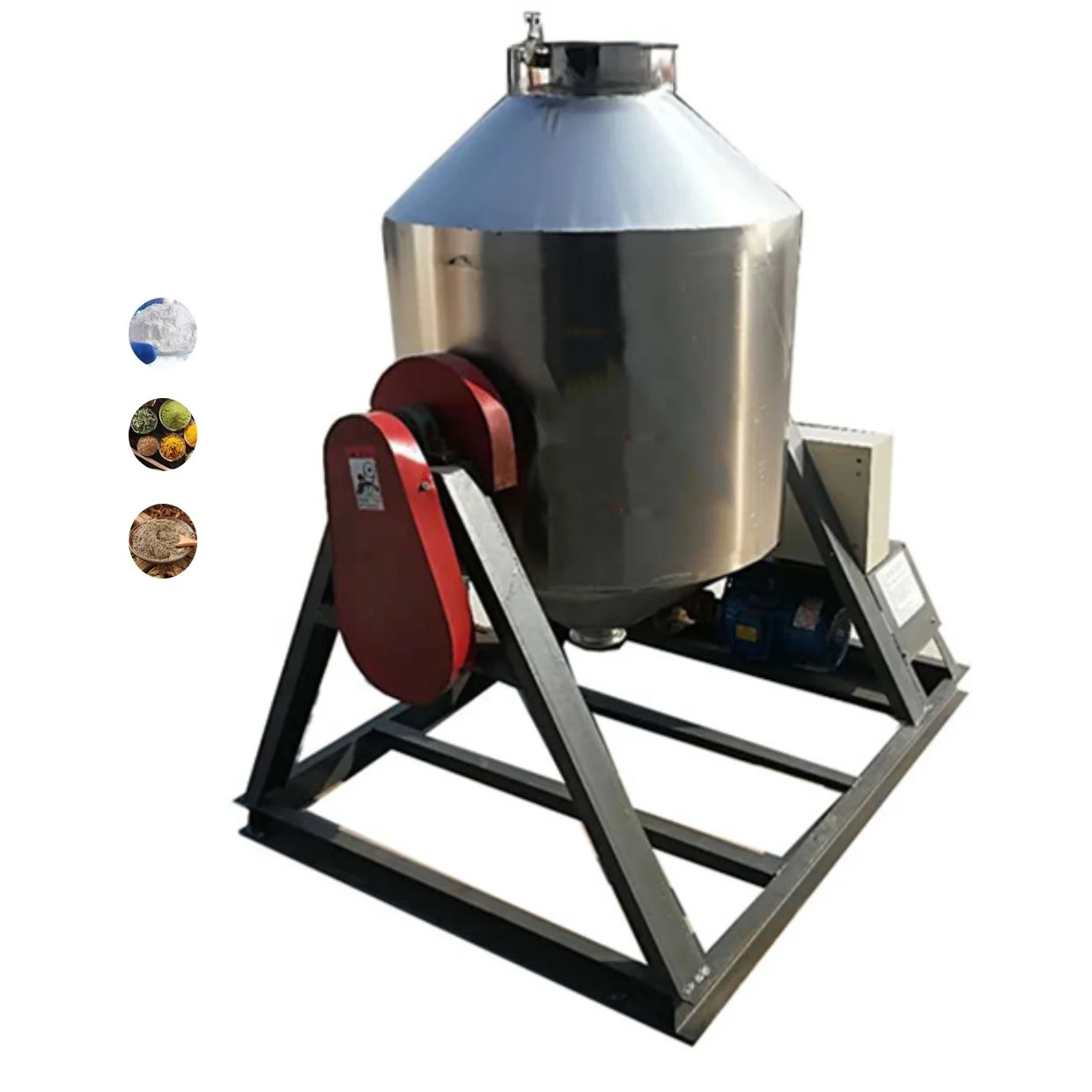 High efficiency milk powder mixer  rotary drum mixer food grade ss304 vertical double cone mixer