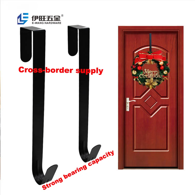 YiWang оптовая продажа гирлянда для входной двери одинарные крючки Рождественская вешалка декоративные металлические