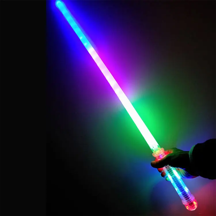 #6300 2024 novelty led toy sword light up sword flashing swords educational toys for kids toys party favor