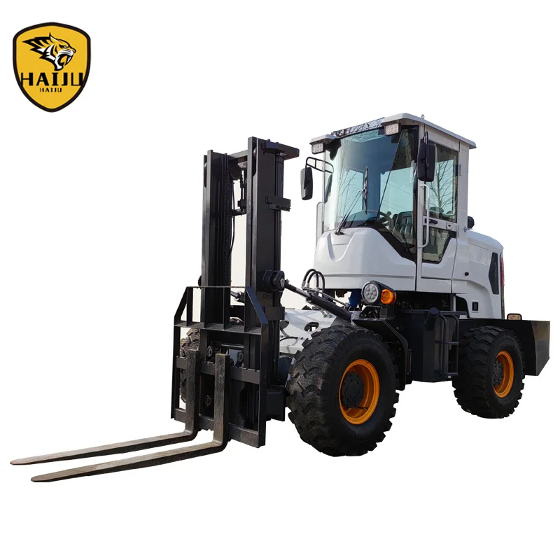 Hydraulic All Terrain Forklift Lift 3Ton Height 3m 4x4 Wheel Drive Special Rough Terrain Diesel Forklift