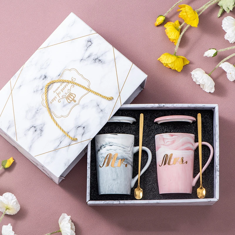 ceramic mug ceramic coffee cups gift box with handle souvenirs and business gifts fan handle small glass bottle