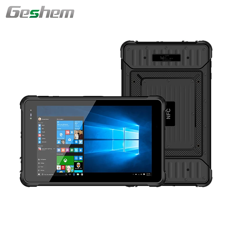 8 Inch Handheld Intel Cherry Trail Z8350 4G+64G 9800Mah Windows 10 Industrial Rugged Tablet Pc With 1000 Nits Ip67 Waterproof