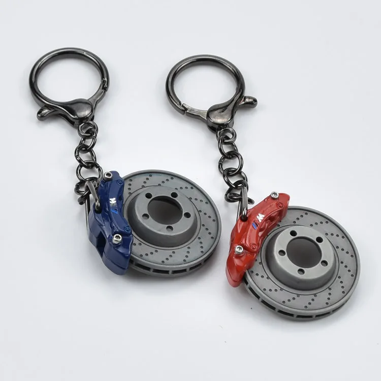 Novelty Wheel Rim Keychain  Creative Car Auto Metal Mini Parts Tyre Key Chain