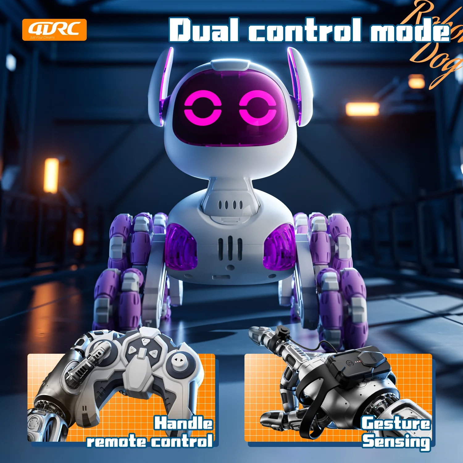 Y9 Dual Mode Intelligent Programmable Robot Toys Smart Remote Control Robot Dog Toy Interactive Robot Dog With Walking
