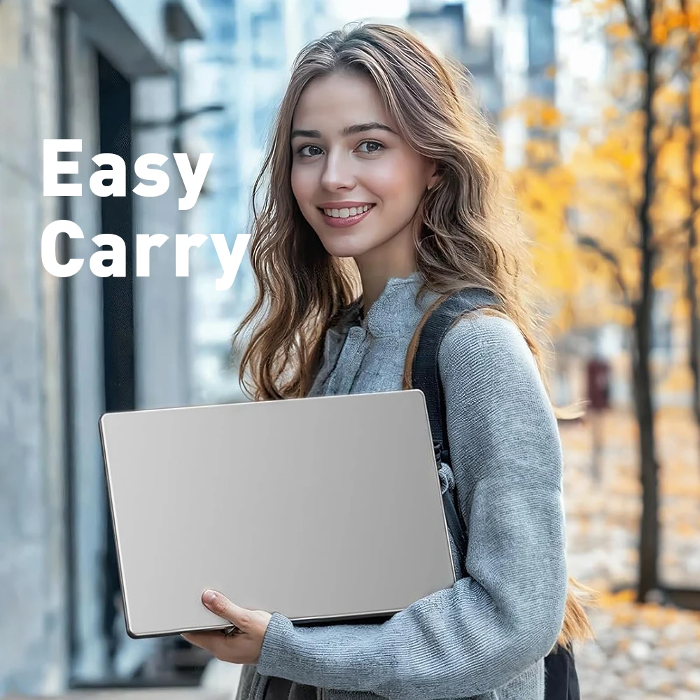 Laptop Computer 16GB DDR4 RAM Laptop 256GB SSD Quad-Core 15.6 Inch 1080P IPS Display Win11 Laptops WiFi 5 Fingerprint USB Type-C