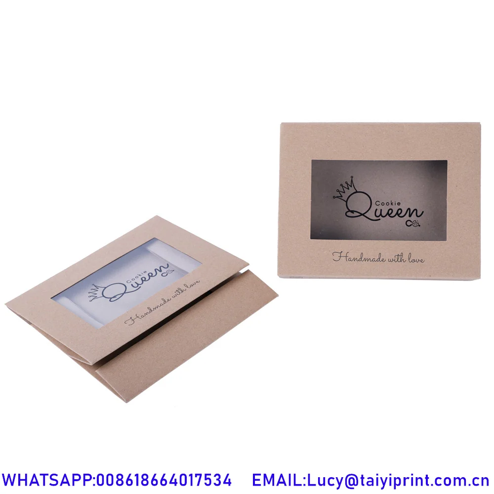 Technology Good Price Shipping Cardboard Kraft Paper Packaging Box With Clear Sleeve Sweet Donut Paper Box