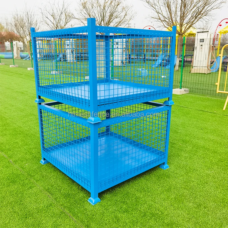 demountable folding Industrial customized transporting Wire Baskets