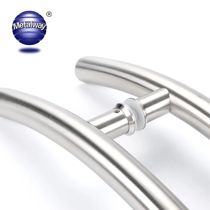 China Supplier 304 Stainless Steel Slide Bathroom Shower Interior Pull Glass Door Handle