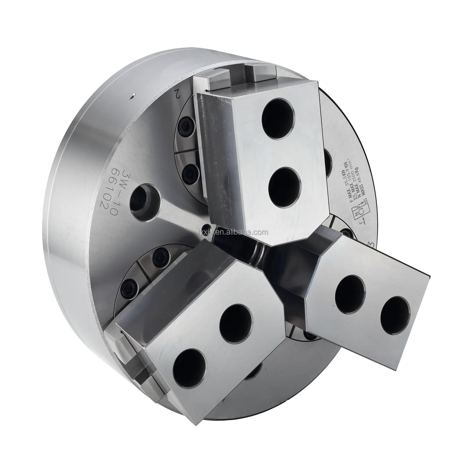 High-speed 3 Jaw Chucks Closed-center Hydraulic Power for CNC Lathe Machine Self-centering Steel and Alloy Material 1YEAR,1 Year