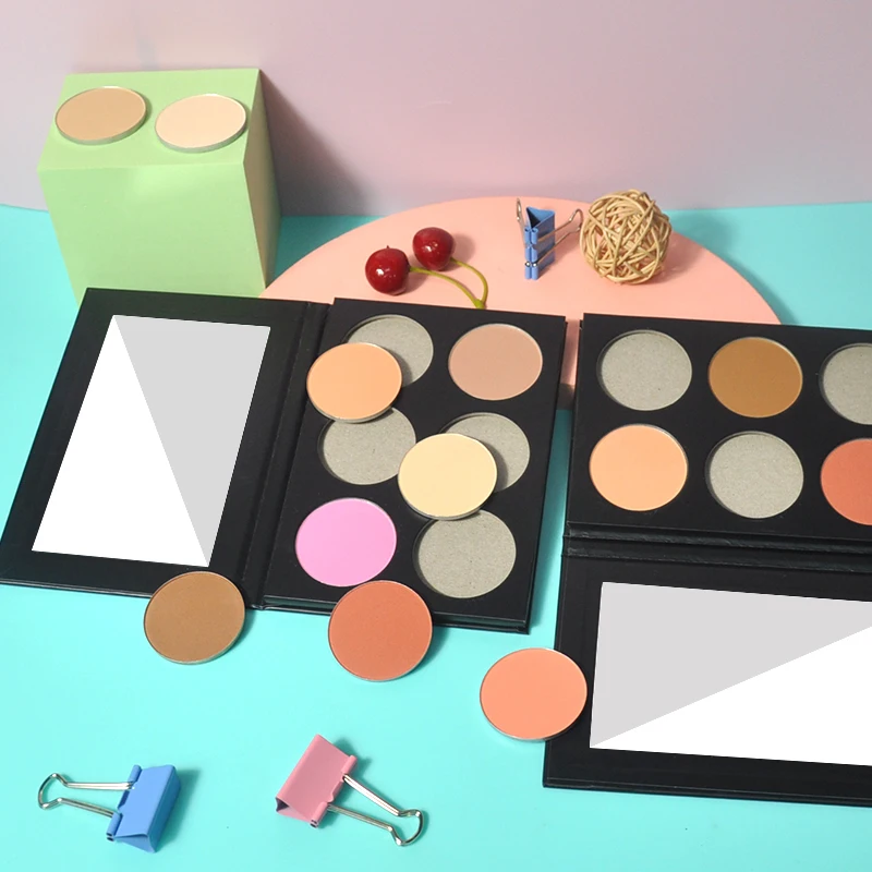 Wholesale OEM blush highlighter private label contour bronzer palette vegan makeup blush