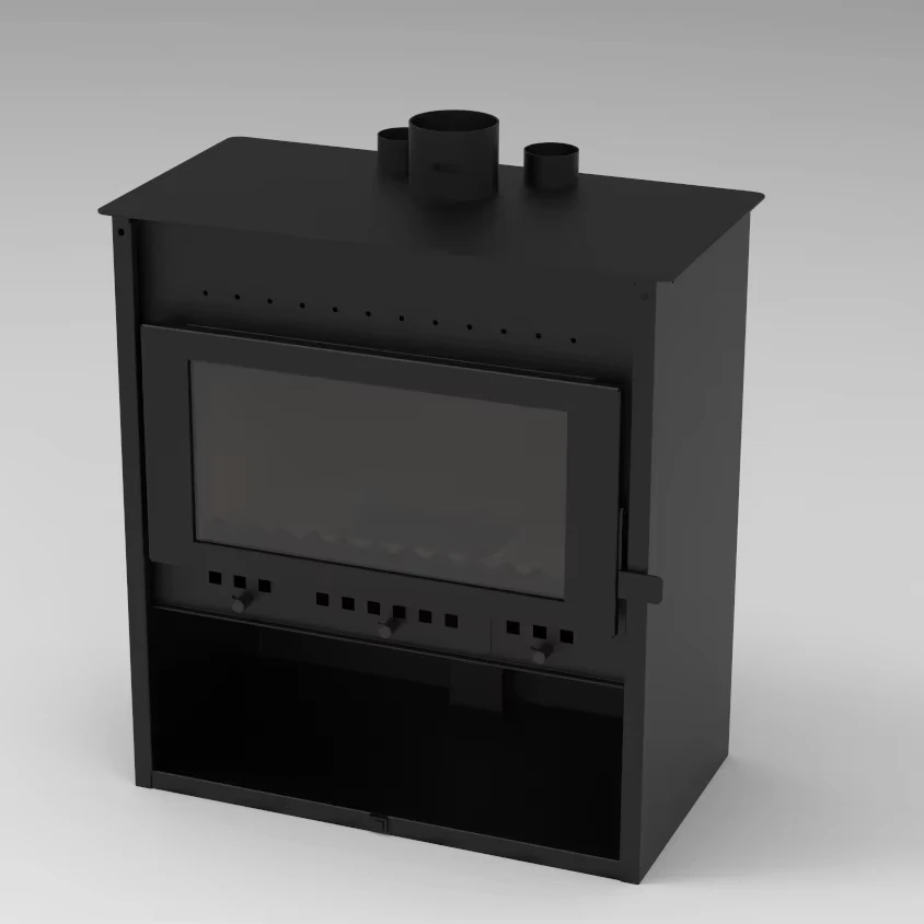 Energy-Efficient Wood Stove Savings  smart Wood Stove Heater Rustic Wood Stove