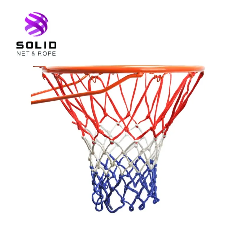 Full-size portable replacement basketball hoop net manufacturer Heavy-duty polyester and knotted process All-weatherproof