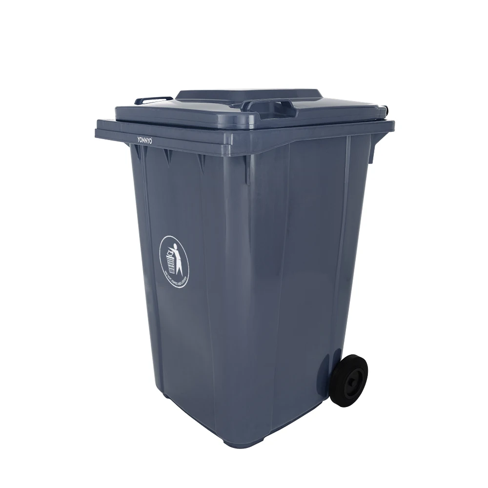 360l out door plastic wheeled garbage can waste bin dustbin