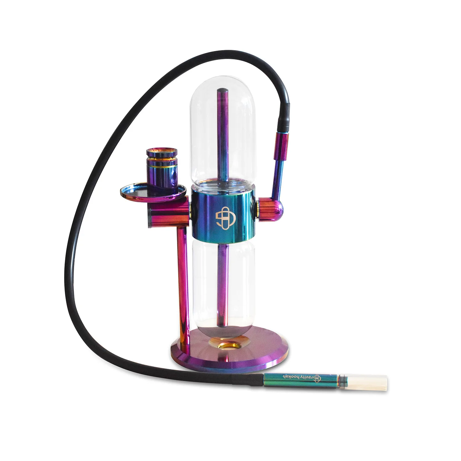 Glass Gravity Shisha Hookah For Smoking Sandglas 360 Rotating Custom Gravity Hookah