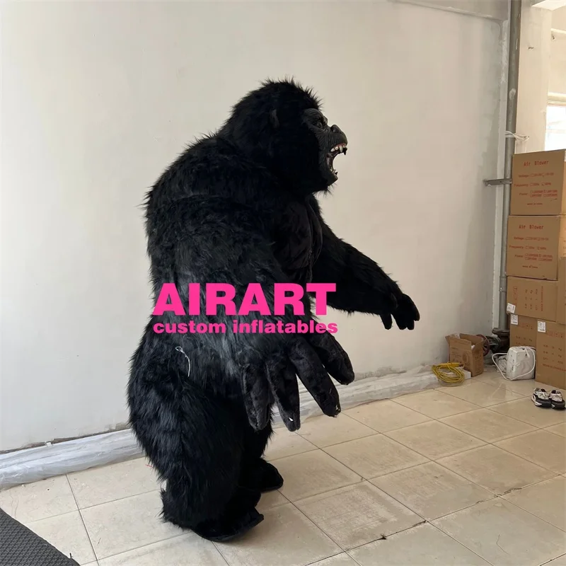 High Quality Inflatable Long Plush Gorilla Inflatable Gorilla Costume