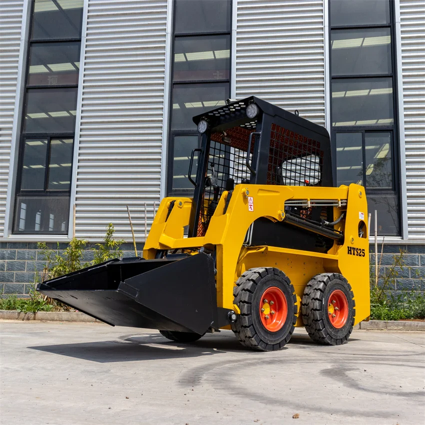 China Factory Direct Mini Skid Steer Loader with High Quality Good Price Front Loader and Core Components-Engine and Pump