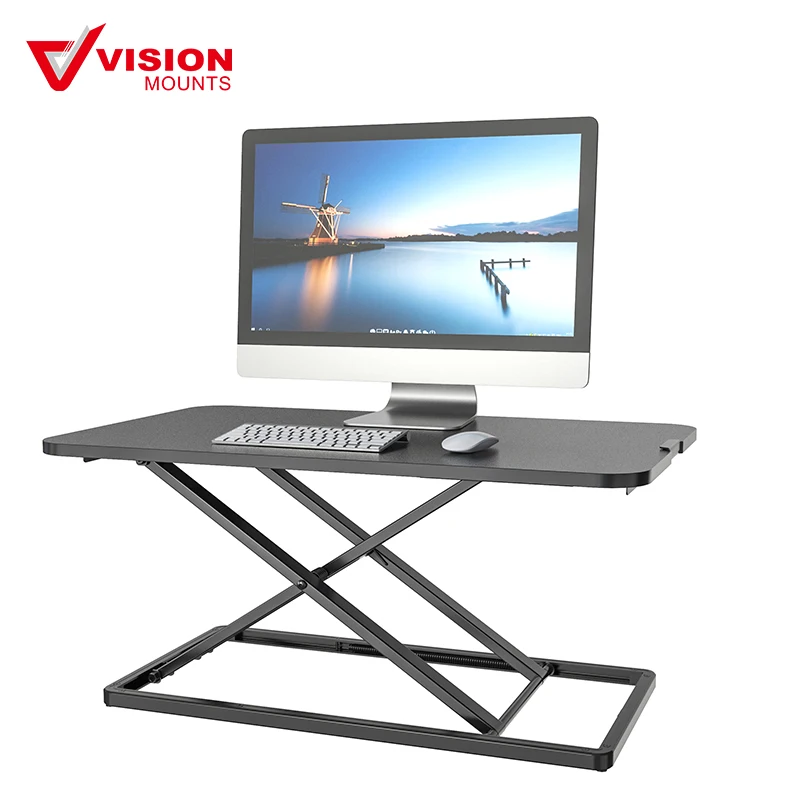 VM-GSD71 монитор сидеть стенд с регулировкой по высоте стоящий стол газовая пружина подъемный для ноутбука