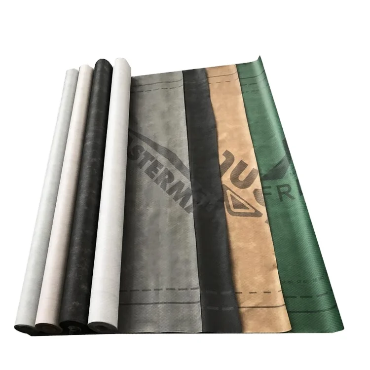 140gsm uv resistant breather membrane/black synthetic roofing underlayment roofing felts for use under tile