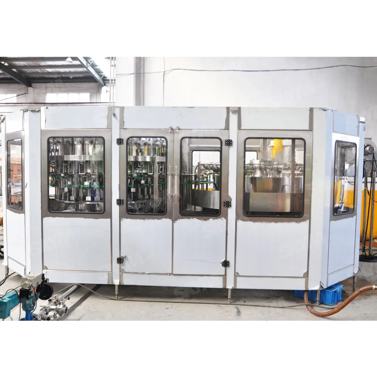 Full automatic plastic bottle soda sparkling water beverage carbonated soft drink filling machine production line