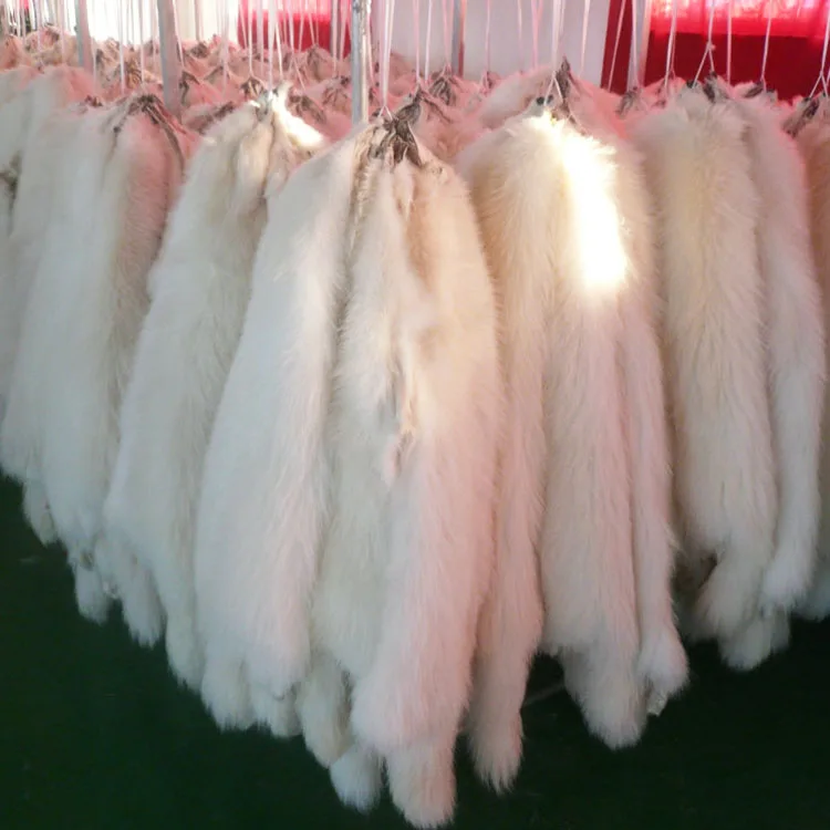 XJ оптовая продажа натуральный цвет тарелка из синего лисьего меха красного и черного Меха чернобурки для продажи