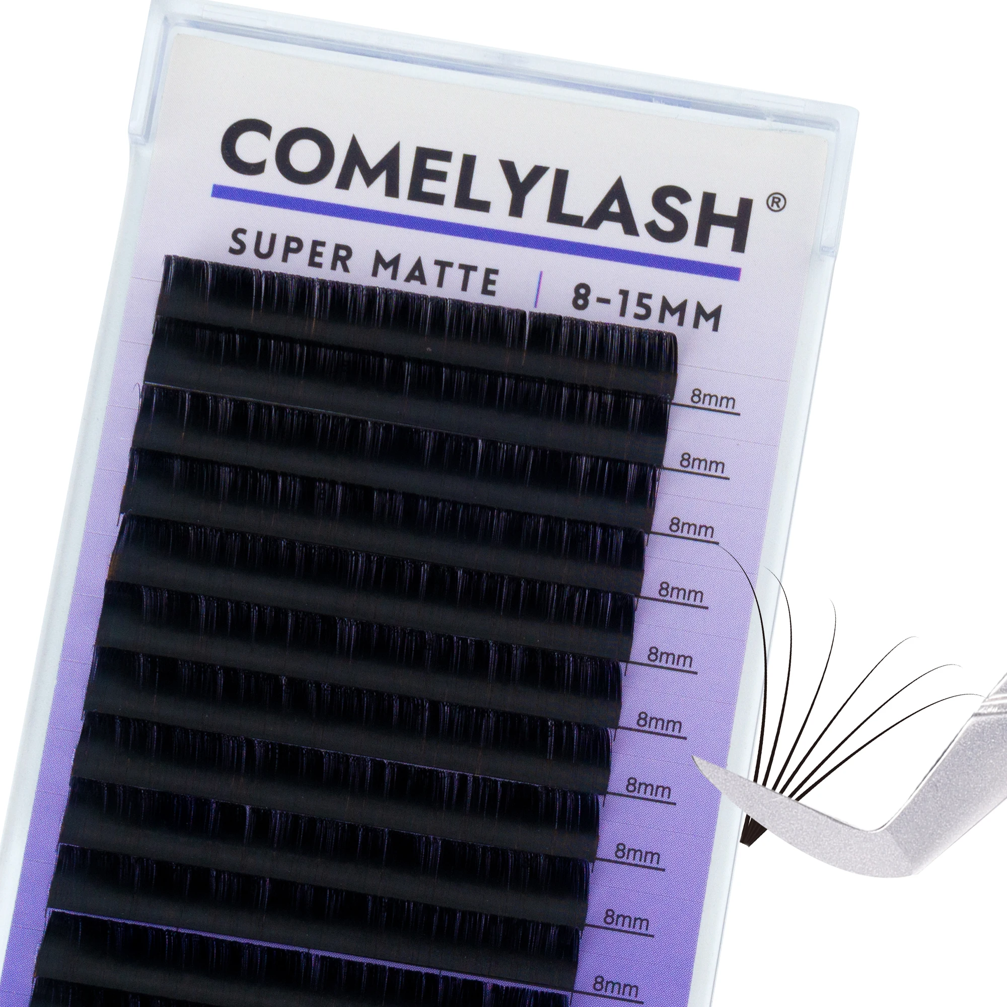 Comelylash professional individual eyelash extensions private label velvet lash extensions wholesale lash extension