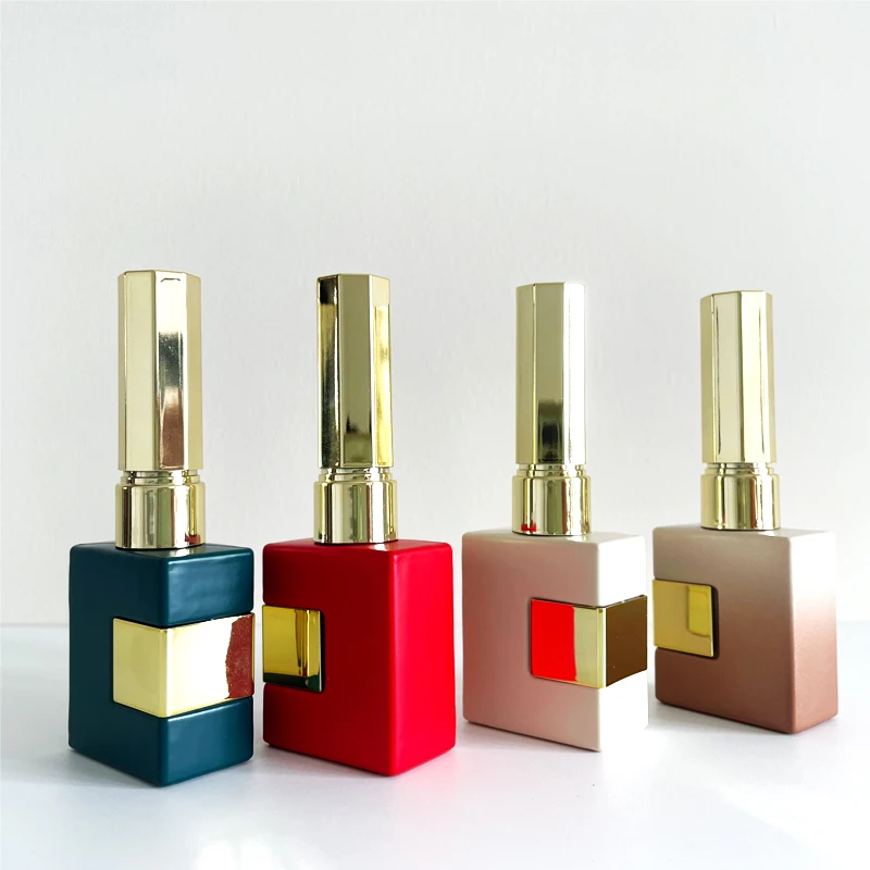 15ml polish bottle nail gel lacquer packaging bottles gold matt empty silver