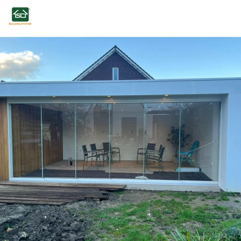 CE Approved Customized Sliding door aluminium sliding glass doors high quality sliding glass wall for terrace roofing