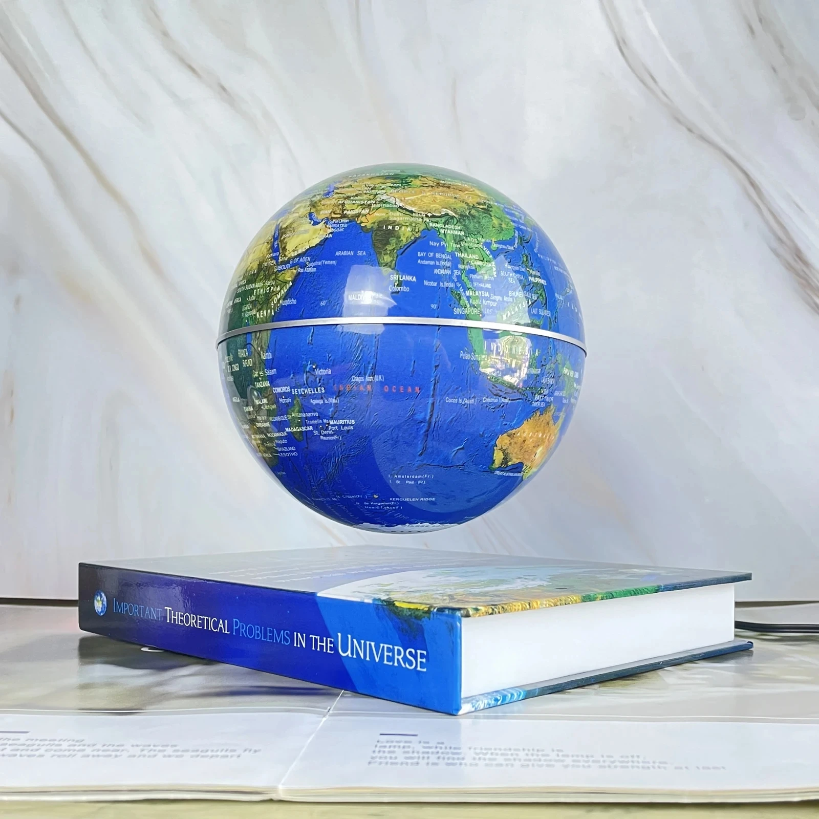 Floating Magnetic Levitation Book Shape World Globe Rotating Gift for Kids 360 Degree Levitating Globe Home Decoration