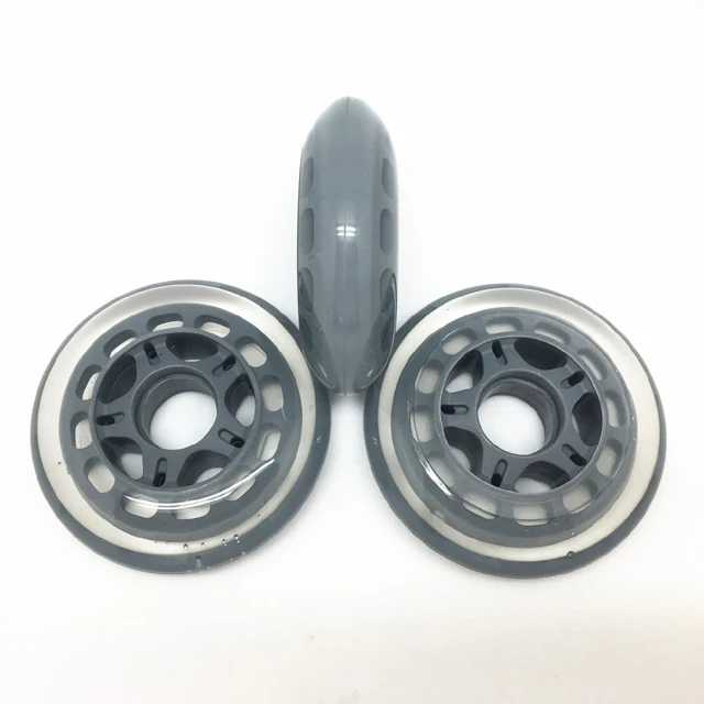 Custom printing color 64 70 68 mm 72mm 76mm 80mm 84mm 90mm 100mm rubber caster wheels polyurethane PU roller inline skate wheels