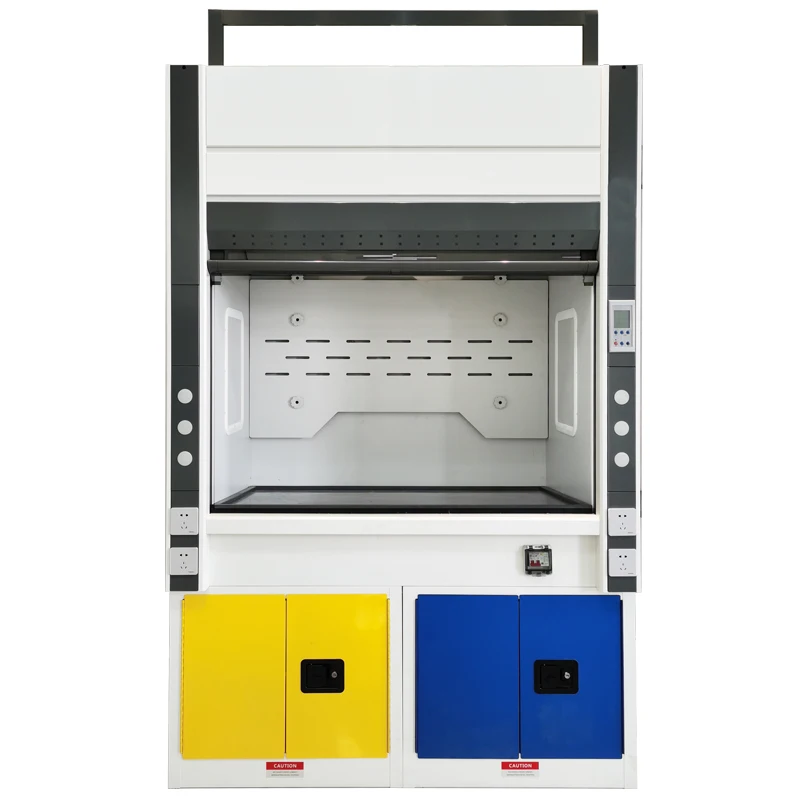 Anti corrosion pp duct stainless  fume hood with waterproof socket for laboratory equipment