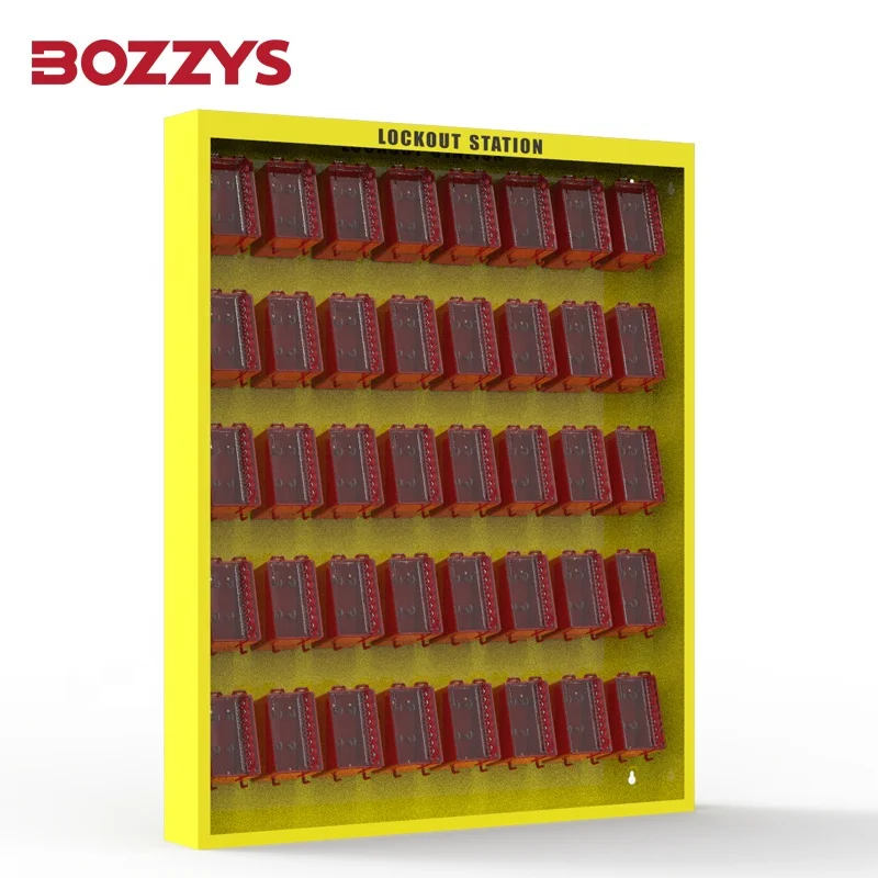 Can Accommodate 40 Boxes Safety Lockout Station Suitable for the Storage of Isolation Locks