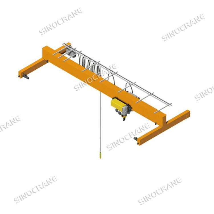Factory Direct Supply Single Girder Bridge Traveling Overhead Crane With Electric Hoist Lifting