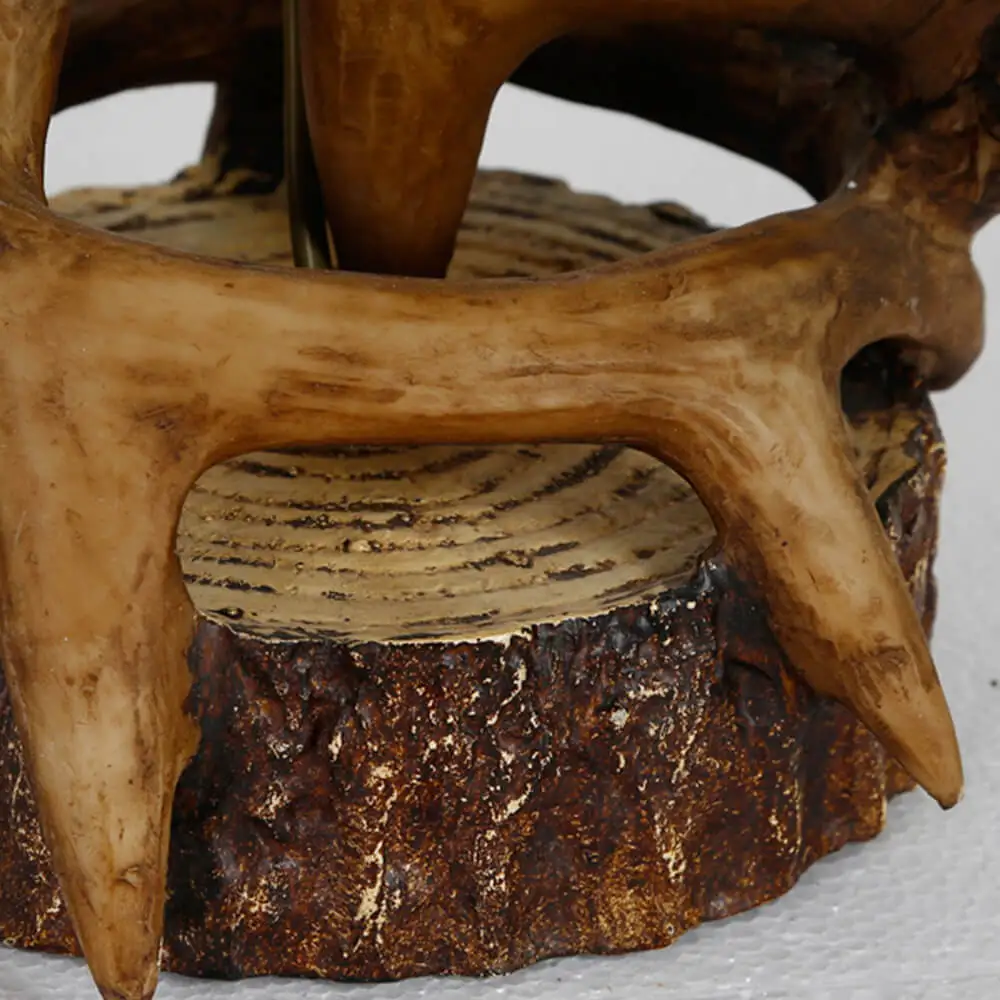  wholesale home living room decorative vintage resin antler table