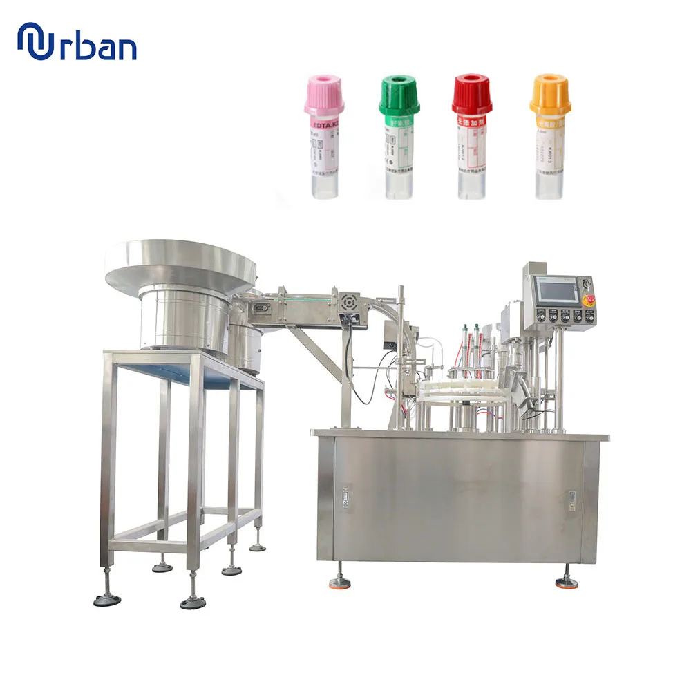 Автоматическая машина для наполнения пробирок 0,1 мл, 2 мл, 3 мл, 10 мл с контролем PLC для клинических лабораторных продуктов