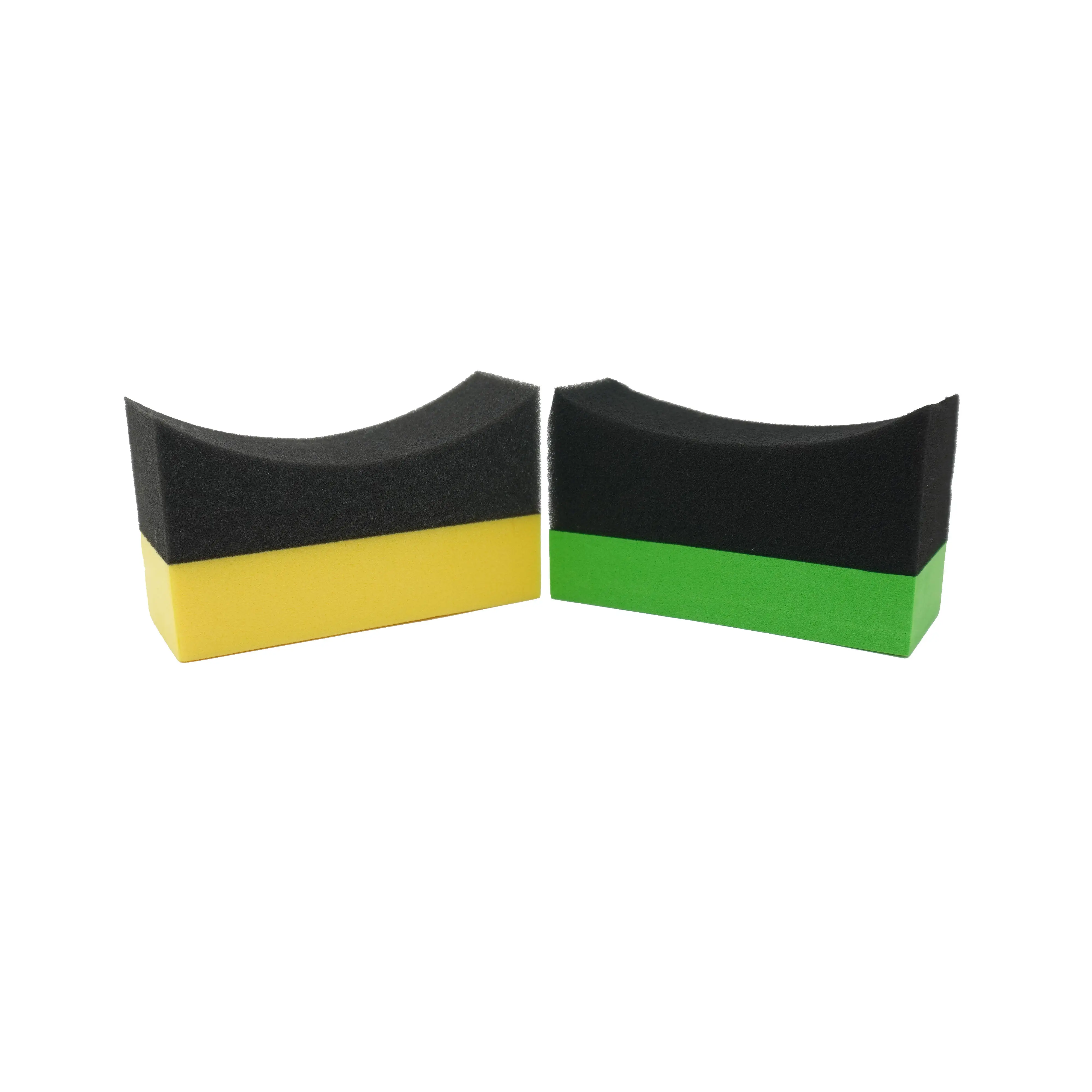 Factory Supply Car And Household Applicator Curved Detailing Cleaning Foam Sponge