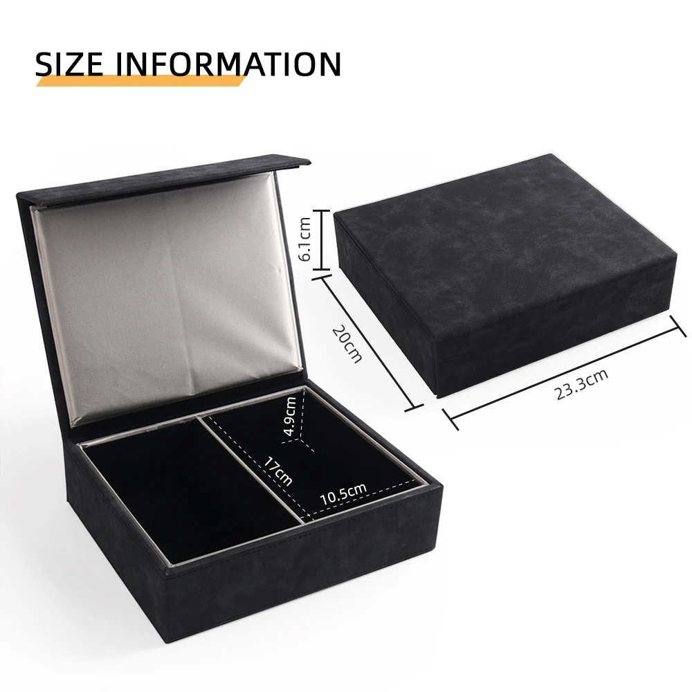 Anti Car Theft RFID Blocking box Keyless Car 2 slots Blocking Faraday Box with pouch bag