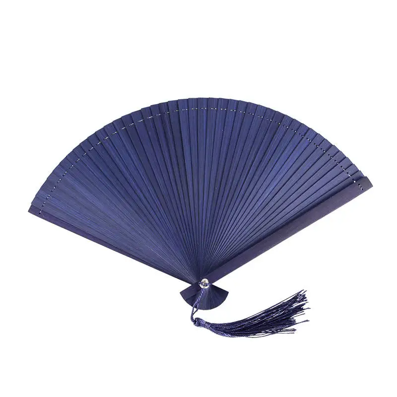 High Quality Decorative Hand Fan Wedding Custom Bamboo Printed Fabric Folding Hand Fans
