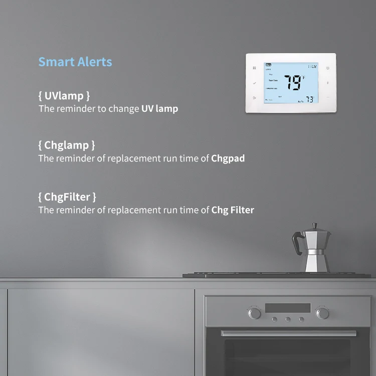 Hvac Heat Pump Heating And Cooling 24v Digital Wireless Thermostat