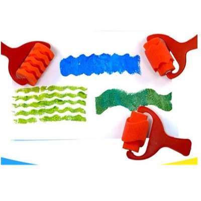 High quality sponge brush sponge roller factory lower case letter foam stamps shape for kids