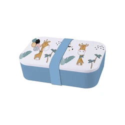 Cartoon Eco-friendly food grade RPET bento container One Layer Rectangle Lunch Box