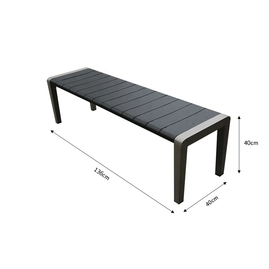 UN Leisure  Outdoor Bench Set Chair Seat Dining Table Beer Park Metal Picnic Table