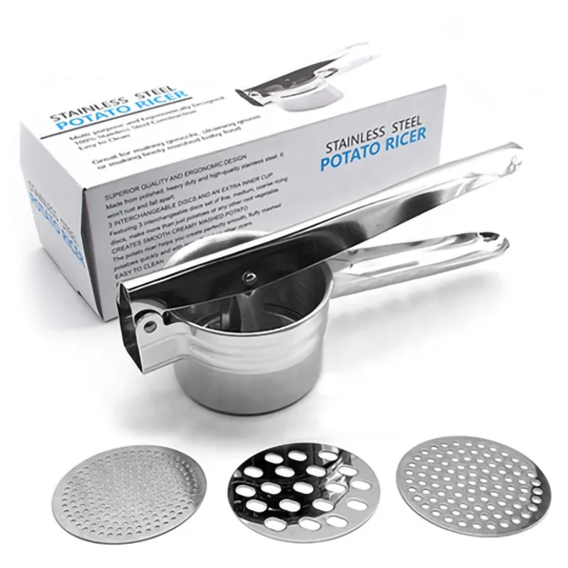 Kitchen gadget potato masher stainless steel potato ricer masher masher potato